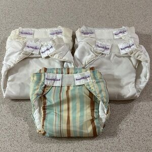 ✨ 5 Bumkins Cloth Diapers size Medium 12-22 lbs